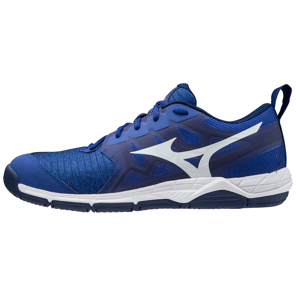 Tenis Para Voleibol Mizuno Wave Supersonic 2 Para Hombre Azules/Blancos/Rosas 1708269-HO